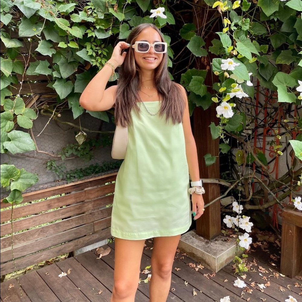 Mint green short romper